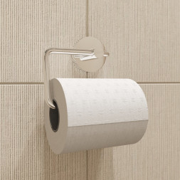 Держатель для туалетной бумаги IDDIS без крышки металл хром / SENSS00i43