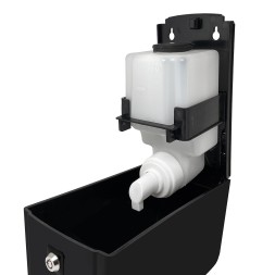 Дозатор для мыла-пены HOR X7 нажимной 0,7 л пластик черный / HOR-31213516