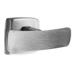 Крючок Nofer двойной металл матовая сталь / 09017.S