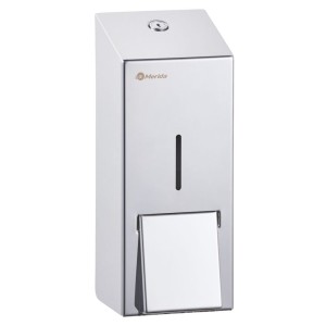 Дозатор MERIDA STELLA R для пенного мыла наливной 1л металл хром / DSP107.R