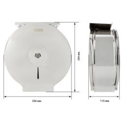 Диспенсер для средних рулонов туалетной бумаги металл хром BXG-PD-5005АC