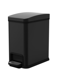 Ведро для мусора педальное WeltWasser TOBER BL 8L Черный матовый / 10000003982