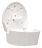 Диспенсер для туалетной бумаги в больших и средних рулонах пластик белый Veiro JUMBO / JUMBO