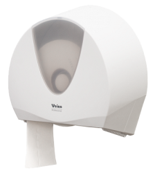 Диспенсер для туалетной бумаги в больших и средних рулонах пластик белый Veiro JUMBO / JUMBO
