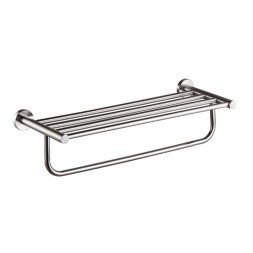 Полка для полотенец настенная 62,4 см D-Lin металл матовая сталь / D250280