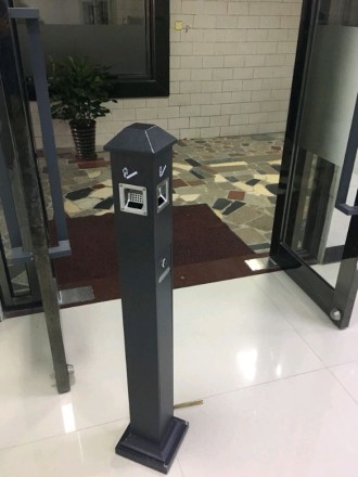 Пепельница уличная металл WisePro Черная / 82-3