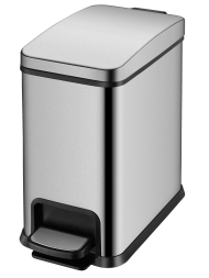 Ведро для мусора педальное WeltWasser TOBER MT 8L Матовая сталь / 10000003981