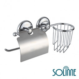 Диспенсер туалетной бумаги с держателем для освежителя воздуха Solinne 665045