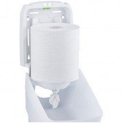 Диспенсер MERIDA HARMONY для бумажных полотенец с центр. вытяжкой пластик белый / CHB101