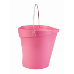Ведро Vikan 12 л пластик розовое / 56861