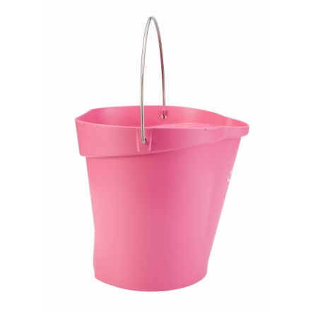 Ведро Vikan 12 л пластик розовое / 56861