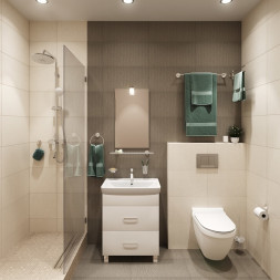 Полка IDDIS для ванной комнаты металл, хром / SENSSG0i44