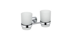 Подстаканник двойной Fixsen Kvadro хром / FX-61307