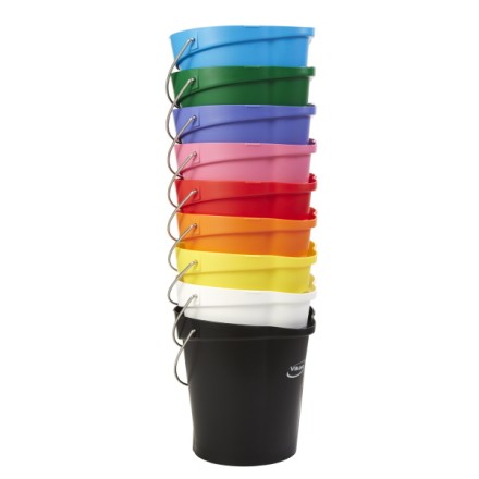 Ведро Vikan 12 л пластик синий / 56863