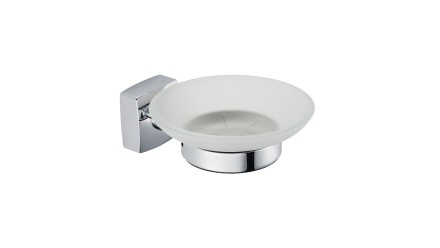 Мыльница стекло Fixsen Kvadro хром / FX-61308
