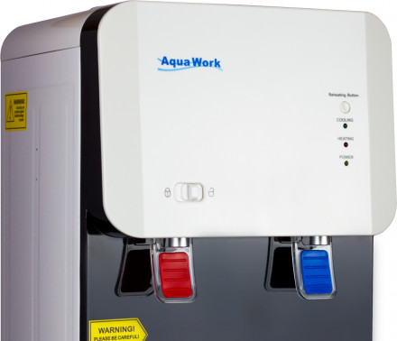 Aqua Work 105-L Кулер для воды белый нагрев есть, охлаждение компрессорное