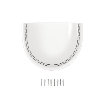 Каплесборник к электросушителю для рук Puff-8909 белый / 1401.332