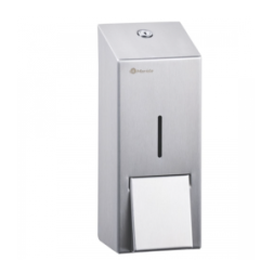 Дозатор жидкого мыла MERIDA R наливной 1л металл матовая сталь / DSM106.R