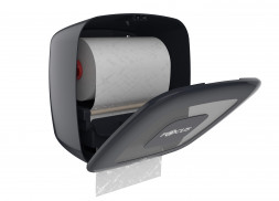 Сенсорный диспенсер для бумажных рулонных полотенец Focus 8076088 / от сети / от батареек / черный