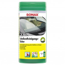 SONAX 412000 Салфетки для очистки стекол (в тубе)