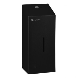 Дозатор MERIDA STELLA для мыла сенсорный наливной 1,1л металл черный / DSC115.R