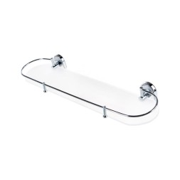 Полка стеклянная настенная 52 см D-Lin хром / D260700-1