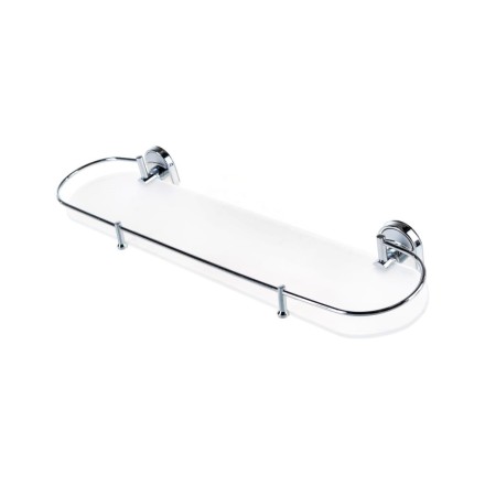 Полка стеклянная настенная 52 см D-Lin хром / D260700-1