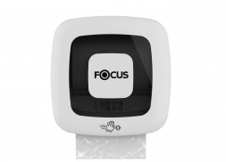 Сенсорный диспенсер для бумажных рулонных полотенец Focus 8077058 / от сети / от батареек / белый