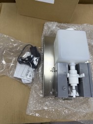 Встраиваемый выдвижной дозатор для жидкого мыла автоматический (сенсорный) за зеркалом WisePro Нерж сталь Матовая сталь / 78-1