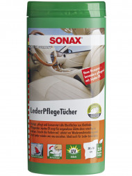SONAX 412300 Салфетки для очистки кожи (в тубе)