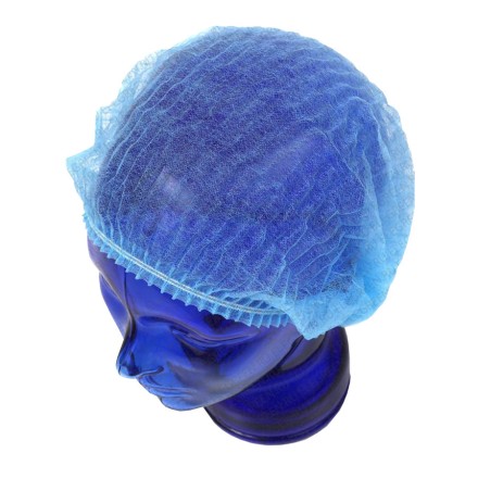 Медицинская шапочка Шарлотта нетканная голубая 100шт (упак.) / 4130