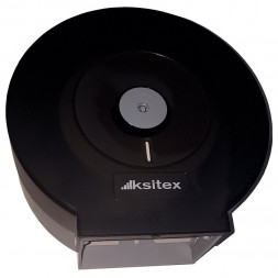 Диспенсер для средних рулонов туалетной бумаги пластик черный Ksitex TH-507B