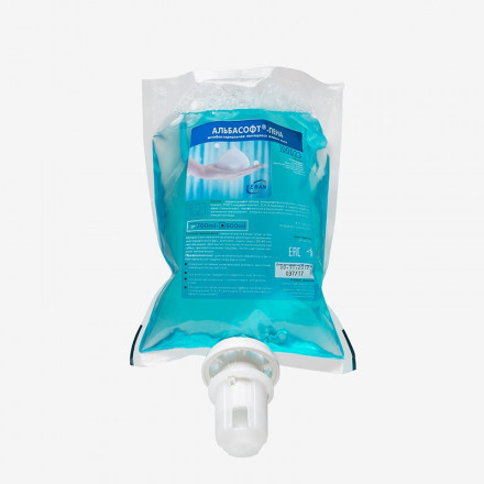 100023-S800 Keman Альбасофт-пена антибактериальное пенящееся жидкое мыло в картридже / 800 мл (шт.)