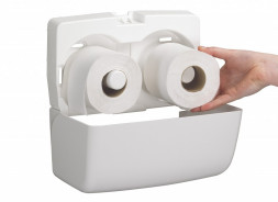 Диспенсер для бытовых рулонов туалетной бумаги пластик белый Kimberly-Clark 6992 Aquarius