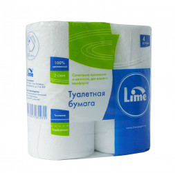 Туалетная бумага в рулонах Lime арт. 10.20 /2 слоя / 20м (упак.)
