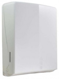 Диспенсер для бумажных полотенец Z,V сложения пластик NOFER белый / 04047.W