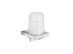 Дозатор для жидкого мыла Keuco Edition механический настенный 250 мл латунь стекло белый хром / 11152139000