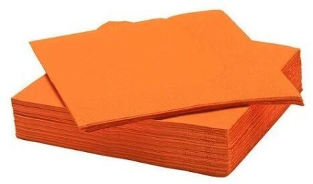 Салфетки бумажные Duni S. Point 38x38см оранжевый 50 шт. (упак) / 53107