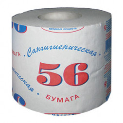 Туалетная бумага в рулонах Klimi Сангигиеническая T4 151156 /1 слой / 56м (рул.)